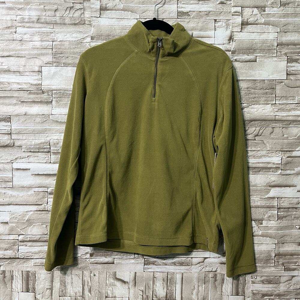 NWT Columbia Army Green Glacial Fleece Half Quarter Zip Jacket Size Large